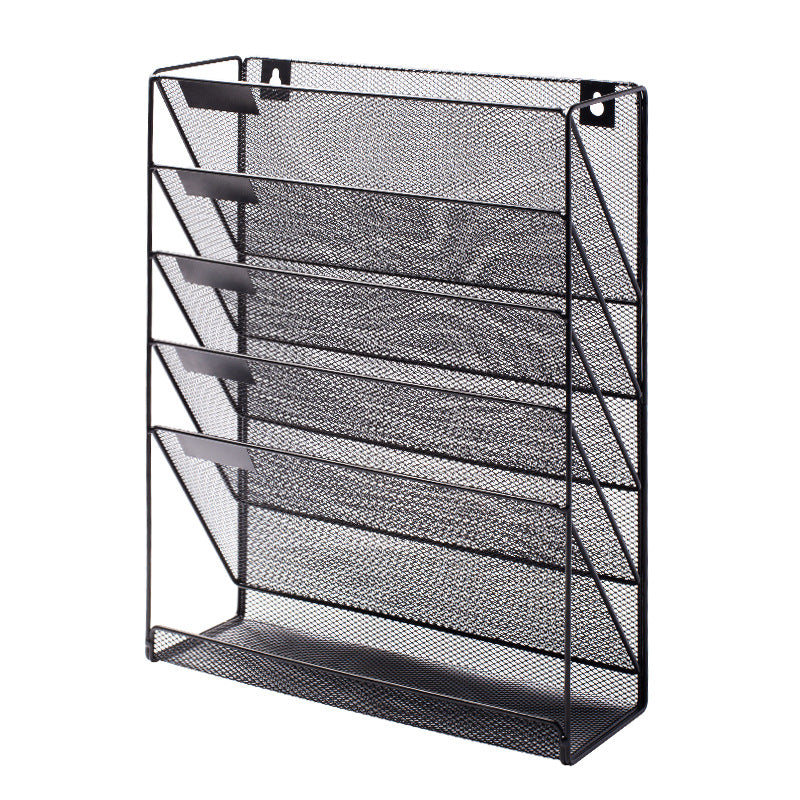 Metal Mesh Magazine File Rack