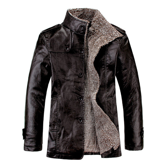 Classic Leather Jacket – Wind & Cold Resistant for Daily Commute