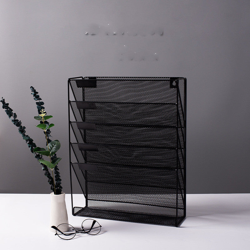 Metal Mesh Magazine File Rack